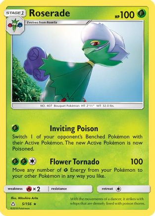 Roserade 5/156 - SM  Ultra Prism Reverse Holofoil - Poke-Collect