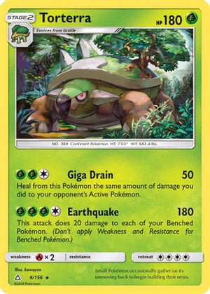 Torterra 9/156 - Ultra Prism Reverse Holofoil - Poke-Collect