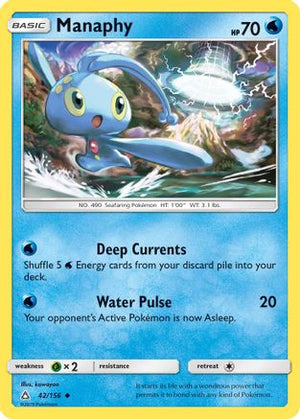 Manaphy 42/156 - SM  Ultra Prism Reverse Holofoil - Poke-Collect