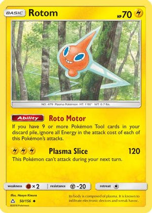 Rotom 50/156 - SM  Ultra Prism Reverse Holofoil - Poke-Collect
