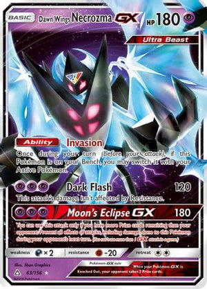 Dawn Wings Necrozma GX 63/156 - SM  Ultra Prism Holofoil - Poke-Collect