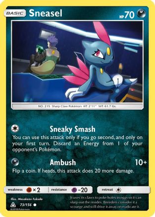 Sneasel 73/156 - Ultra Prism - Poke-Collect