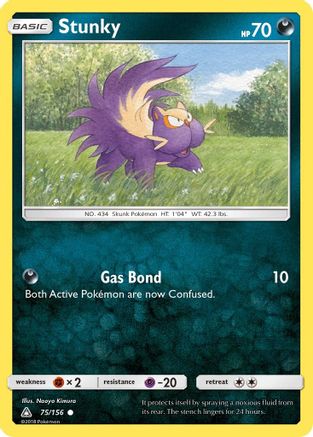 Stunky 75/156 - Ultra Prism Reverse Holofoil - Poke-Collect