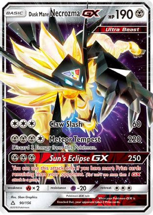 Dusk Mane Necrozma GX 90/156 - SM  Ultra Prism Holofoil - Poke-Collect
