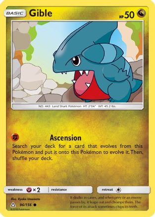 Gible (96) 96/156 - SM  Ultra Prism - Poke-Collect