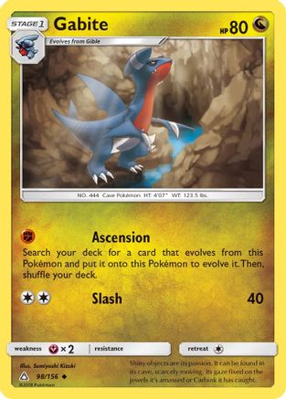 Gabite 98/156 - SM  Ultra Prism Reverse Holofoil - Poke-Collect