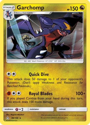 Garchomp 99/156 - SM  Ultra Prism - Poke-Collect