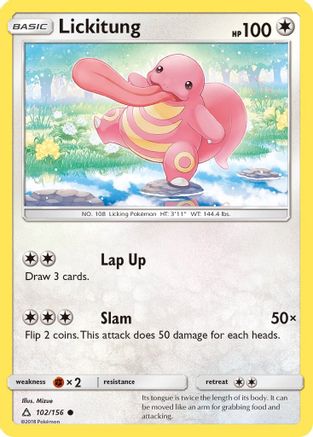 Lickitung 102/156 - SM  Ultra Prism - Poke-Collect