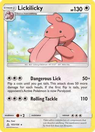 Lickilicky 103/156 - SM  Ultra Prism Reverse Holofoil - Poke-Collect