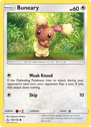 Buneary 106/156 - SM  Ultra Prism Reverse Holofoil - Poke-Collect