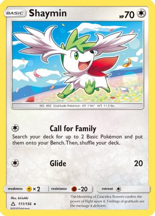 Shaymin (111) 111/156 - SM  Ultra Prism - Poke-Collect