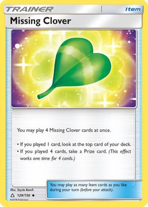 Missing Clover 129/156 - SM  Ultra Prism - Poke-Collect