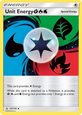 Unit Energy GrassFireWater 137/156 - Ultra Prism - Poke-Collect