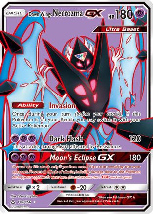Dawn Wings Necrozma GX (Full Art) 143/156 - SM  Ultra Prism Holofoil - Poke-Collect