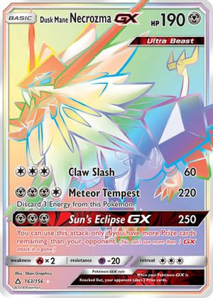 Dusk Mane Necrozma GX (Secret Rare) 163/156 - SM  Ultra Prism Holofoil - Poke-Collect