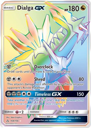 Dialga GX (Secret Rare) 164/156 - SM  Ultra Prism Holofoil - Poke-Collect