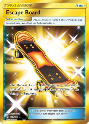 Escape Board (Secret Rare) 167/156 - SM  Ultra Prism Holofoil - Poke-Collect