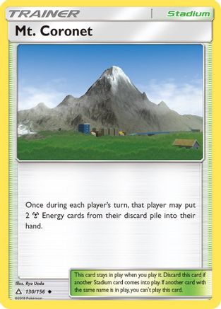 Mt. Coronet 130/156 - SM  Ultra Prism Reverse Holofoil - Poke-Collect