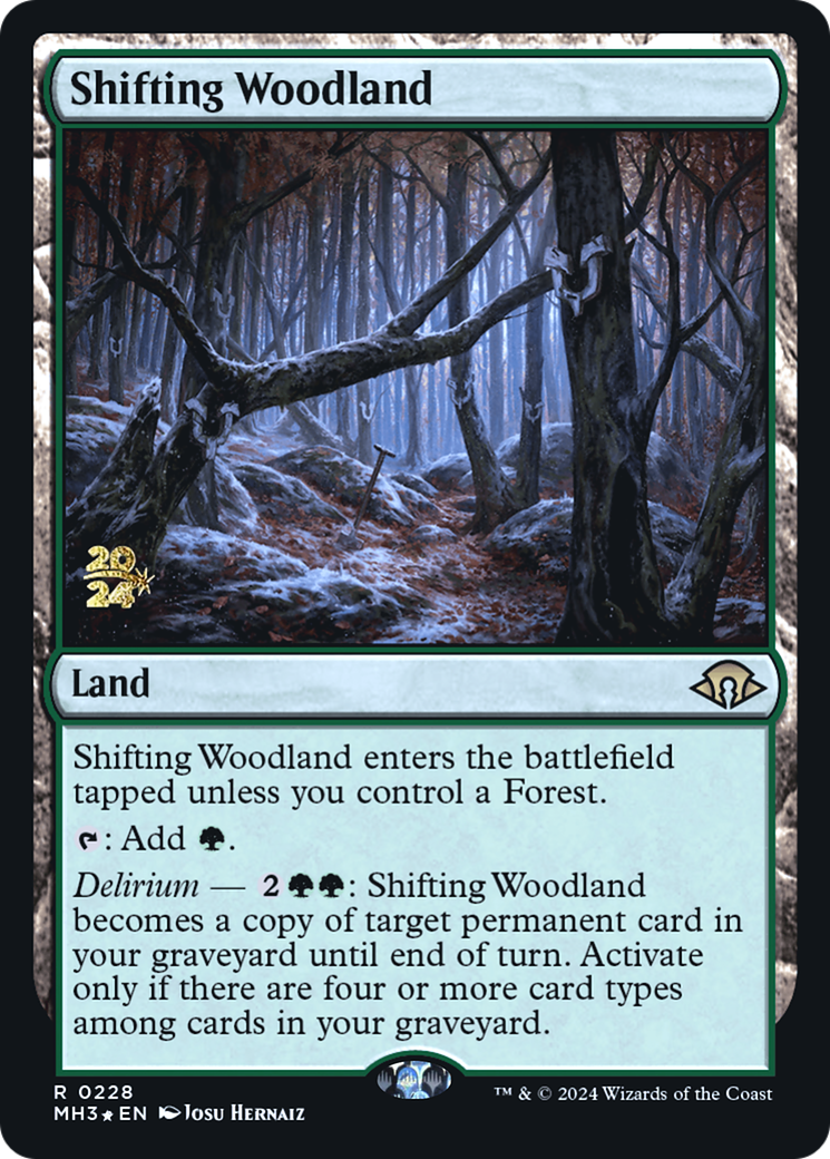 Shifting Woodland (PRE-228) - Modern Horizons 3 Promos Foil - Poke-Collect
