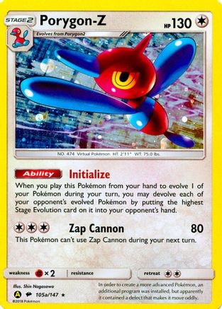 Porygon-Z - 105a/147 105a/147 - Alternate Art Promos Holofoil - Poke-Collect