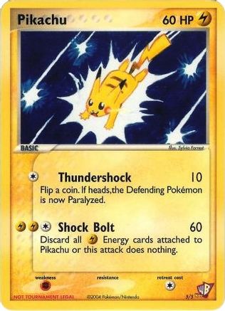 Pikachu - 5/5 5 - Kids WB Promos - Poke-Collect