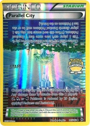 Parallel City - 145/162 (City Championships) [Staff] 145 - League & Championship Cards Reverse Holofoil - Poke-Collect
