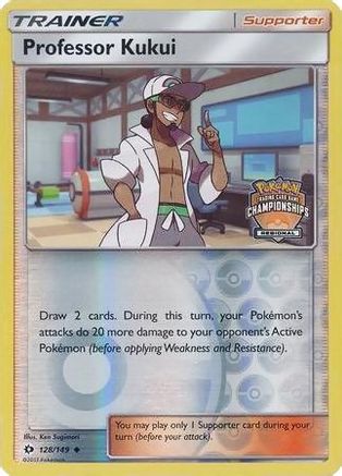 Professor Kukui - 128/149 (Regional Championships) 128 - League & Championship Cards Reverse Holofoil - Poke-Collect