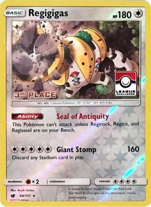 Regigigas - 84/111 (League Challenge) [3rd Place] 84 - League & Championship Cards Reverse Holofoil - Poke-Collect