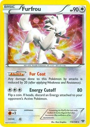 Furfrou - 114/146 (Cosmos Holo) 114 - Blister Exclusives Holofoil - Poke-Collect