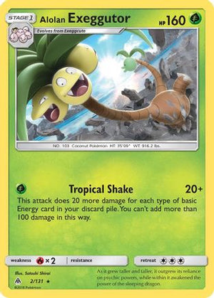Alolan Exeggutor 2/131 - SM  Forbidden Light Reverse Holofoil - Poke-Collect