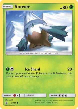 Snover 3/131 - Forbidden Light Reverse Holofoil - Poke-Collect