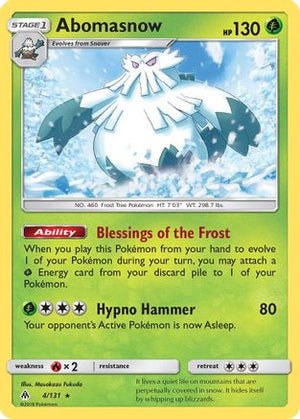 Abomasnow 4/131 - SM  Forbidden Light - Poke-Collect
