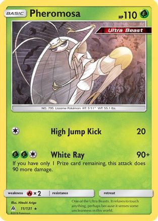 Pheromosa 11/131 - SM  Forbidden Light Reverse Holofoil - Poke-Collect