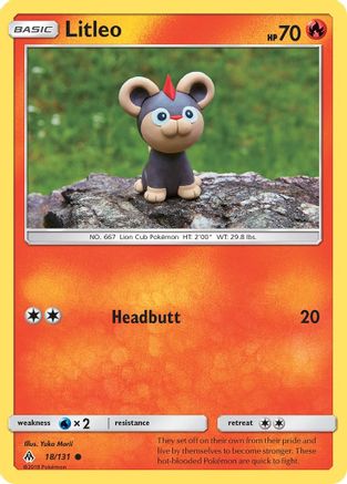 Litleo 18/131 - SM  Forbidden Light - Poke-Collect