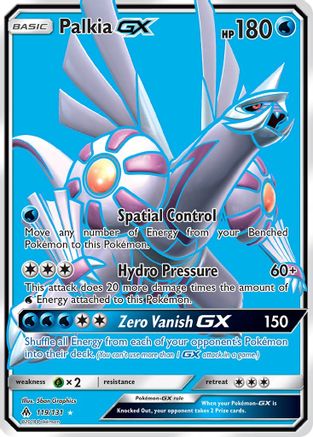 Palkia GX (Full Art) 119/131 - SM  Forbidden Light Holofoil - Poke-Collect