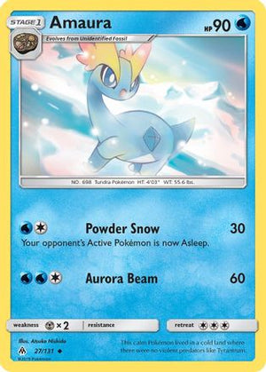Amaura 27/131 - SM  Forbidden Light Reverse Holofoil - Poke-Collect