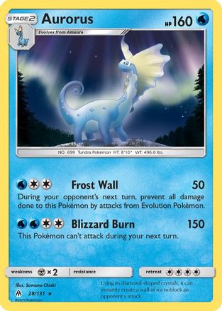 Aurorus 28/131 - SM  Forbidden Light Reverse Holofoil - Poke-Collect