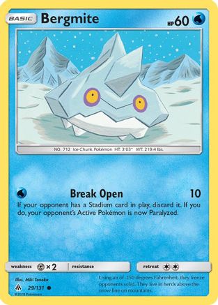 Bergmite 29/131 - SM  Forbidden Light Reverse Holofoil - Poke-Collect