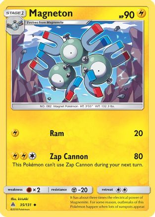 Magneton 35/131 - SM  Forbidden Light Reverse Holofoil - Poke-Collect