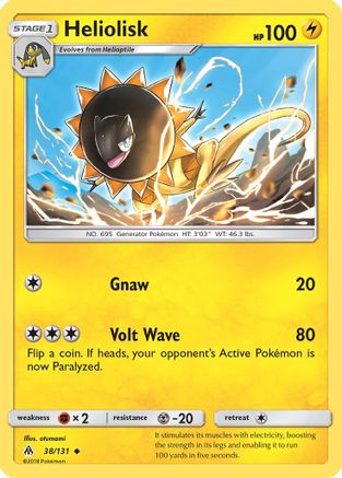 Heliolisk 38/131 - SM  Forbidden Light - Poke-Collect