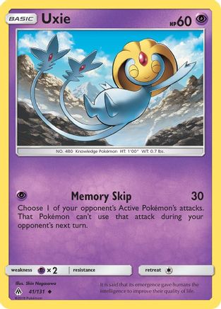 Uxie 41/131 - Forbidden Light Reverse Holofoil - Poke-Collect