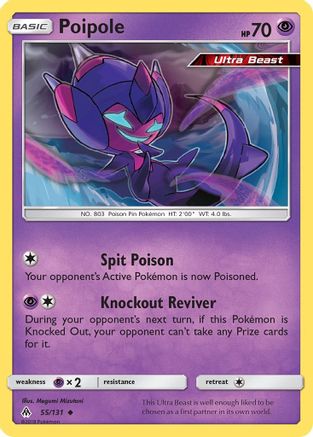 Poipole 55/131 - SM  Forbidden Light Reverse Holofoil - Poke-Collect