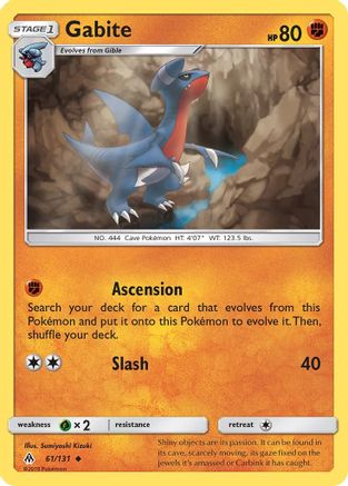 Gabite 61/131 - SM  Forbidden Light Reverse Holofoil - Poke-Collect