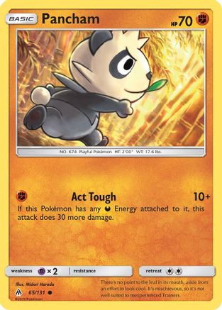 Pancham 65/131 - SM  Forbidden Light - Poke-Collect