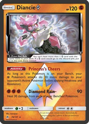 Diancie Prism Star 74/131 - SM  Forbidden Light Holofoil - Poke-Collect