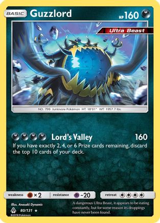 Guzzlord 80/131 - SM  Forbidden Light Holofoil - Poke-Collect