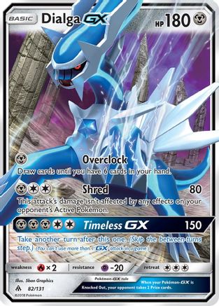 Dialga GX 82/131 - SM  Forbidden Light Holofoil - Poke-Collect