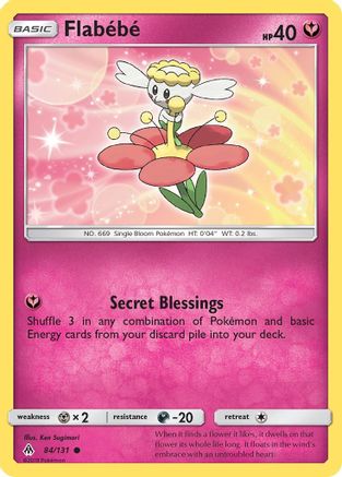 Flabebe (84) 84/131 - SM  Forbidden Light Reverse Holofoil - Poke-Collect