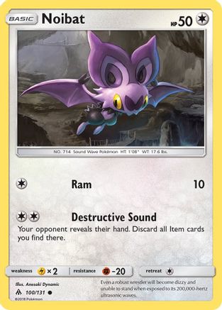 Noibat 100/131 - SM  Forbidden Light - Poke-Collect