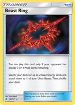 Beast Ring 102/131 - SM  Forbidden Light Reverse Holofoil - Poke-Collect